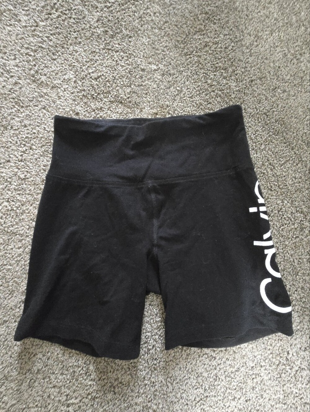 Calvin KleinBlack Logo Bike Shorts with White Detail